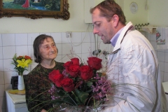Obisk pri go. Mariji Kramžar, ki je 30. 9. 2016 praznovala 90. rojstni dan